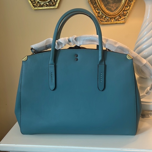 Coach Cooper Carryall Pewter/Marine New Without Tags smoke free environment - Picture 2 of 13